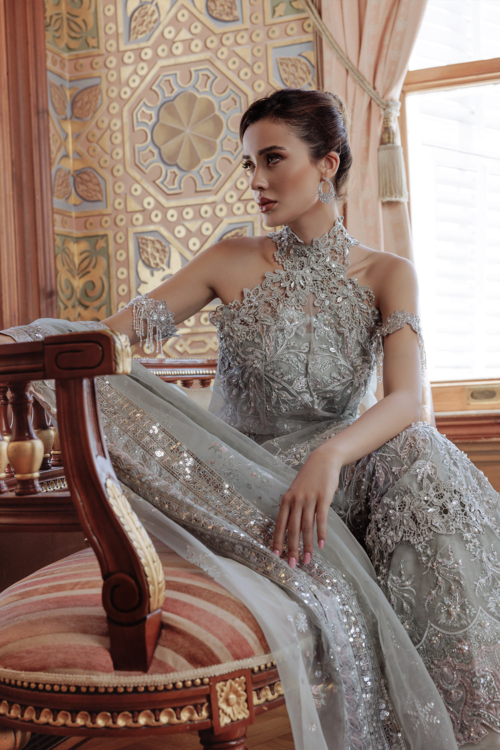 Lumiere By Saira Rizwan Embroidered Organza 3Pc Suit SR-03 - Riwayat-e-khas