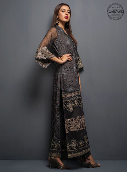 Zainab Chottani | Luxury Pret | THE CHARCOAL TEAL