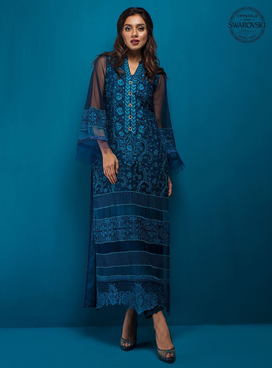 Zainab Chottani | Luxury Pret | TIMELESS TEAL