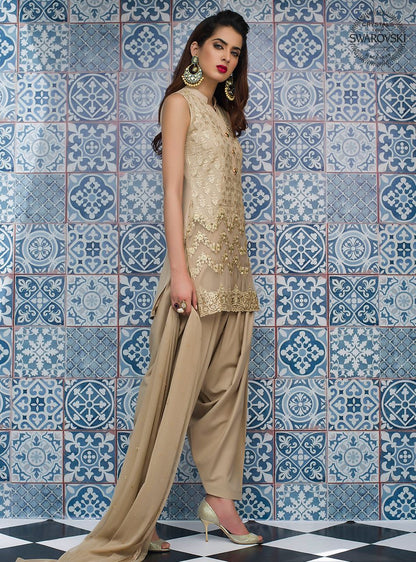 Zainab Chottani | Luxury Pret | GOLDEN BEIGE