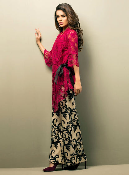 Zainab Chottani | Luxury Pret | CHERRY AND PINK BLOSSOM