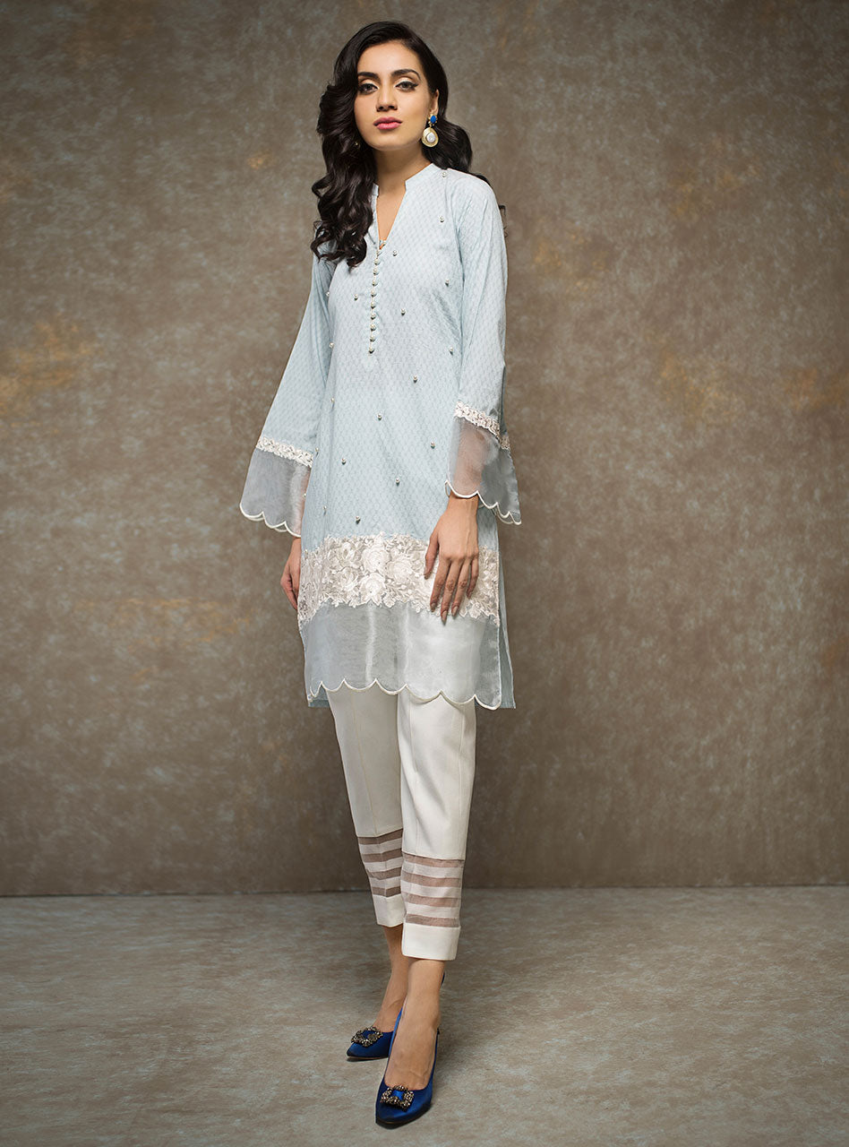 Zainab Chottani | Casual Pret | CLOUDY BLUE