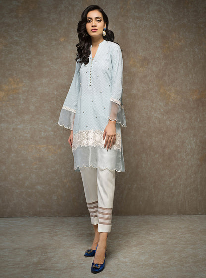 Zainab Chottani | Casual Pret | CLOUDY BLUE