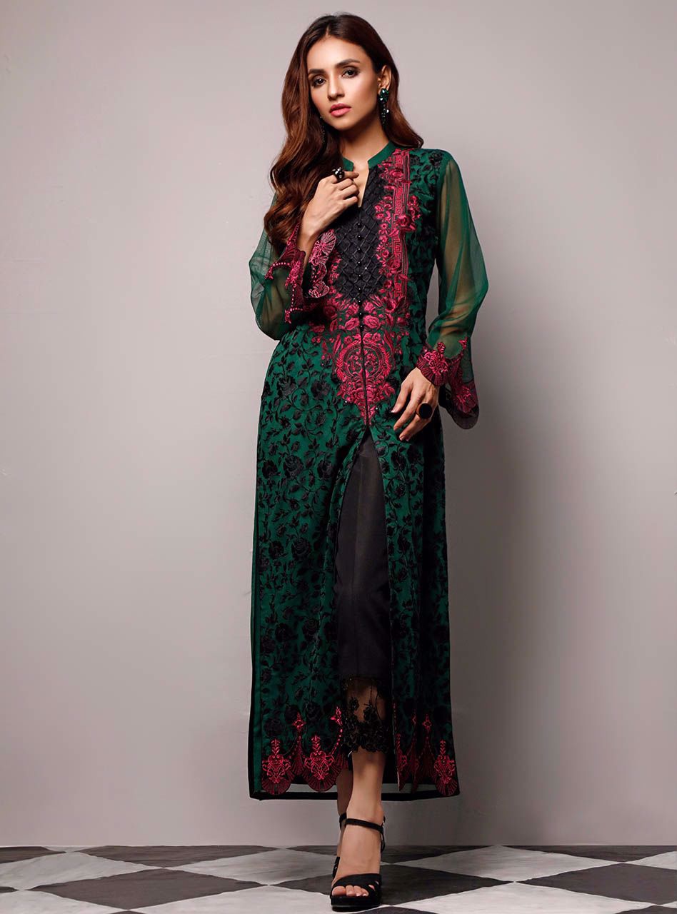 Zainab Chottani | Luxury Pret | EMERALD ELEGANCE