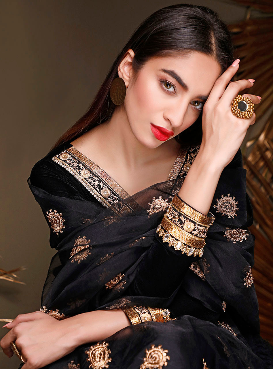 Zainab Chottani | Luxury Pret | EBONY TOPAZ
