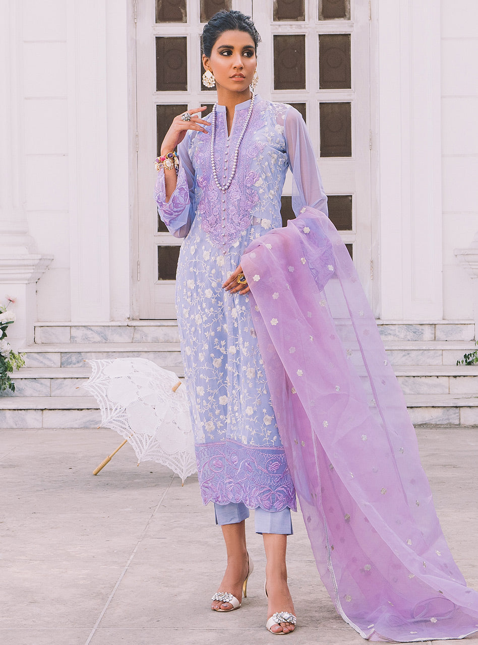 Zainab Chottani | Luxury Pret | PERIWINKLE PEARL