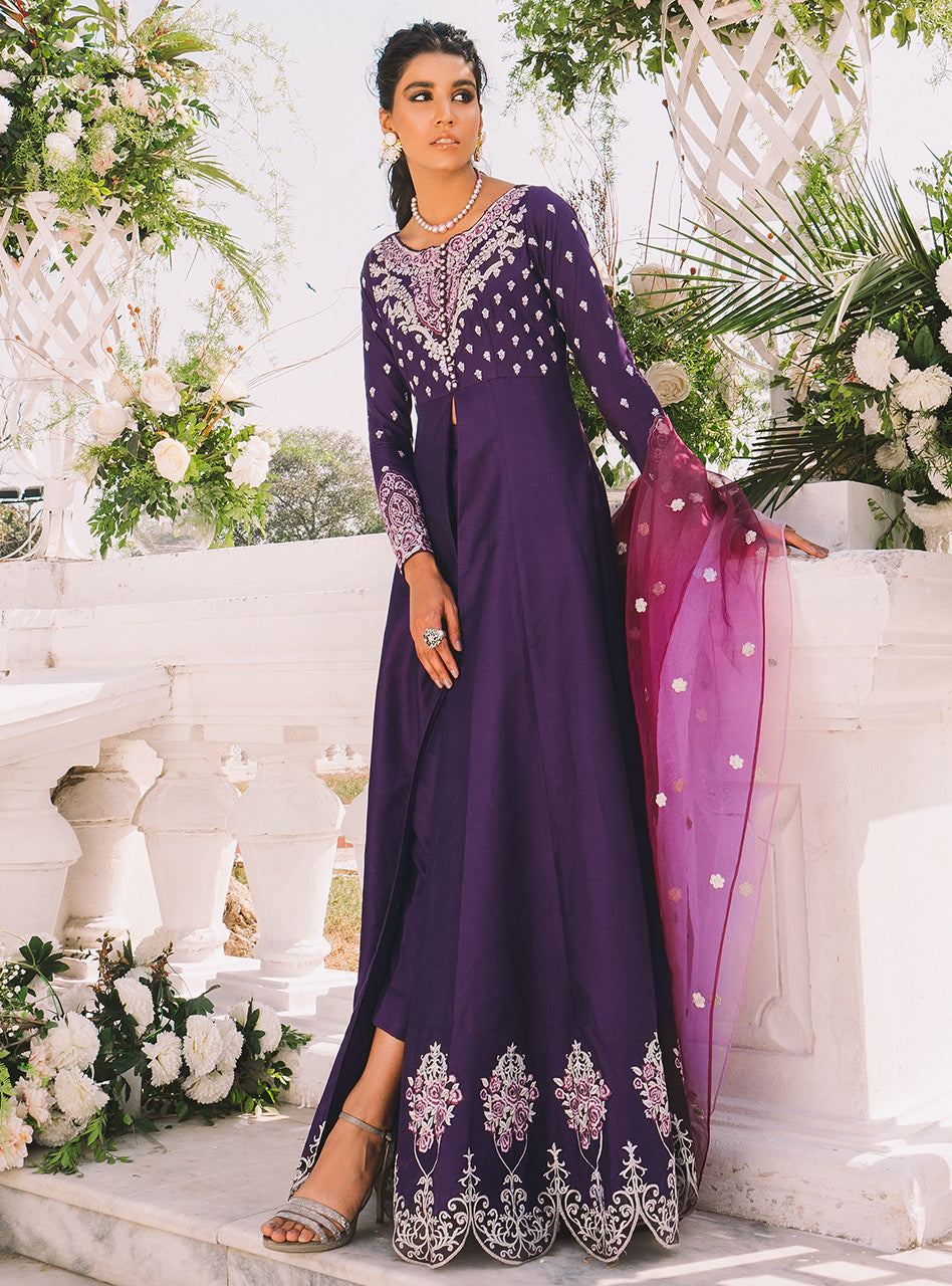 Zainab Chottani | Semi Formals | POWERFUL PURPLE