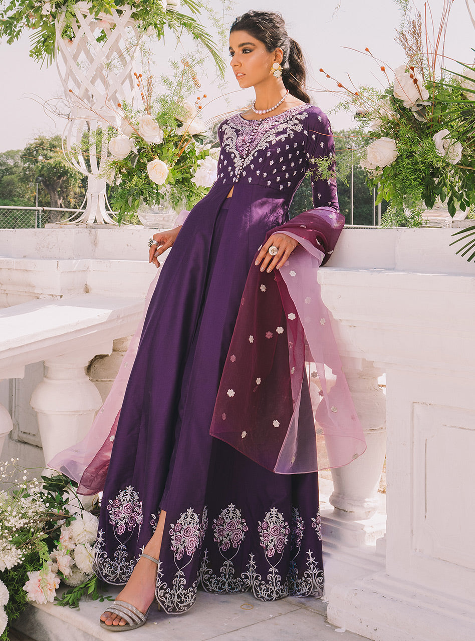 Zainab Chottani | Semi Formals | POWERFUL PURPLE