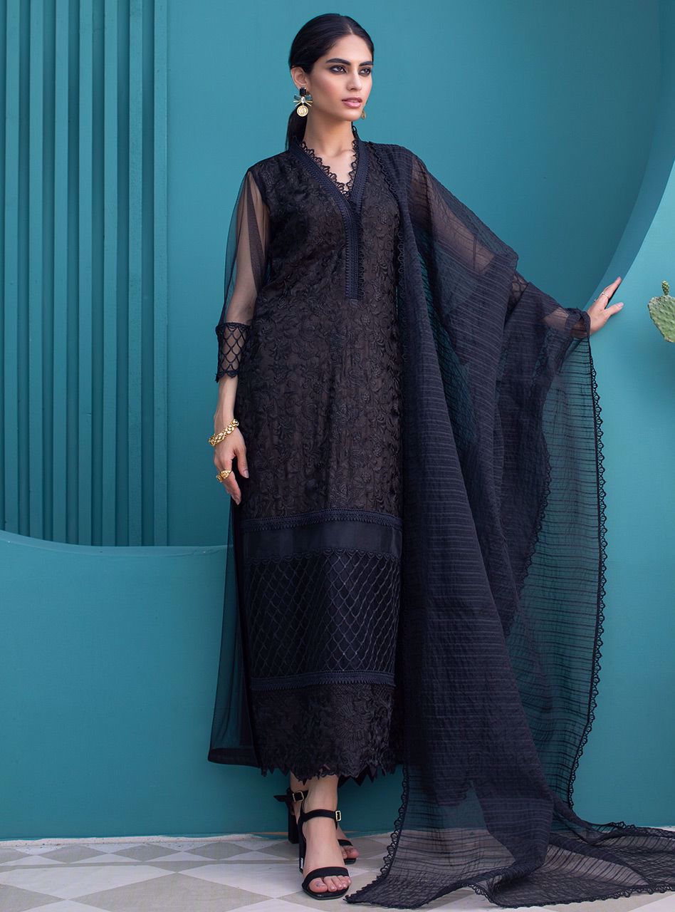 Zainab Chottani | Luxury Pret | BLACK TOURMALINE