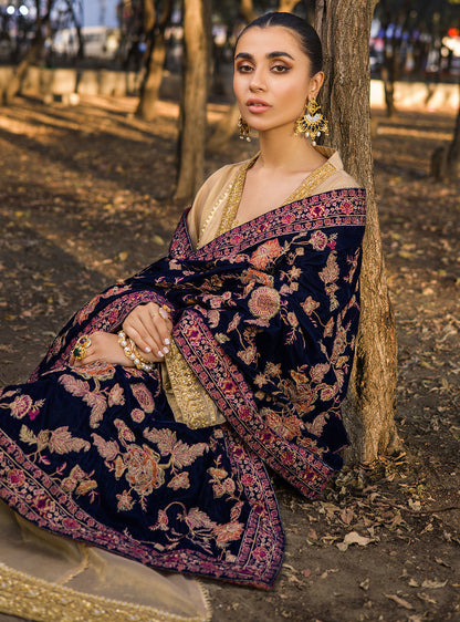 Zainab Chottani | Luxury Pret | MEHMAL- BLUE