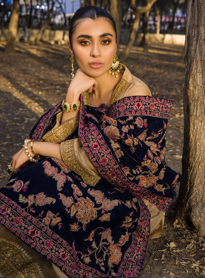 Zainab Chottani | Luxury Pret | MEHMAL- BLUE