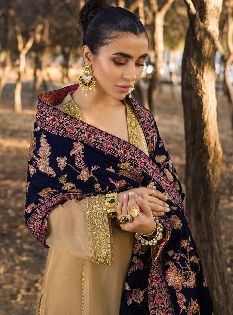 Zainab Chottani | Luxury Pret | MEHMAL- BLUE