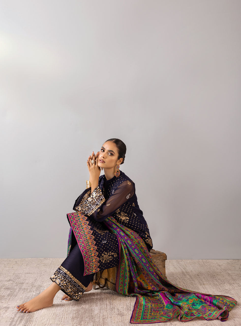 Zainab Chottani | Luxury Pret | NAVY HAZE