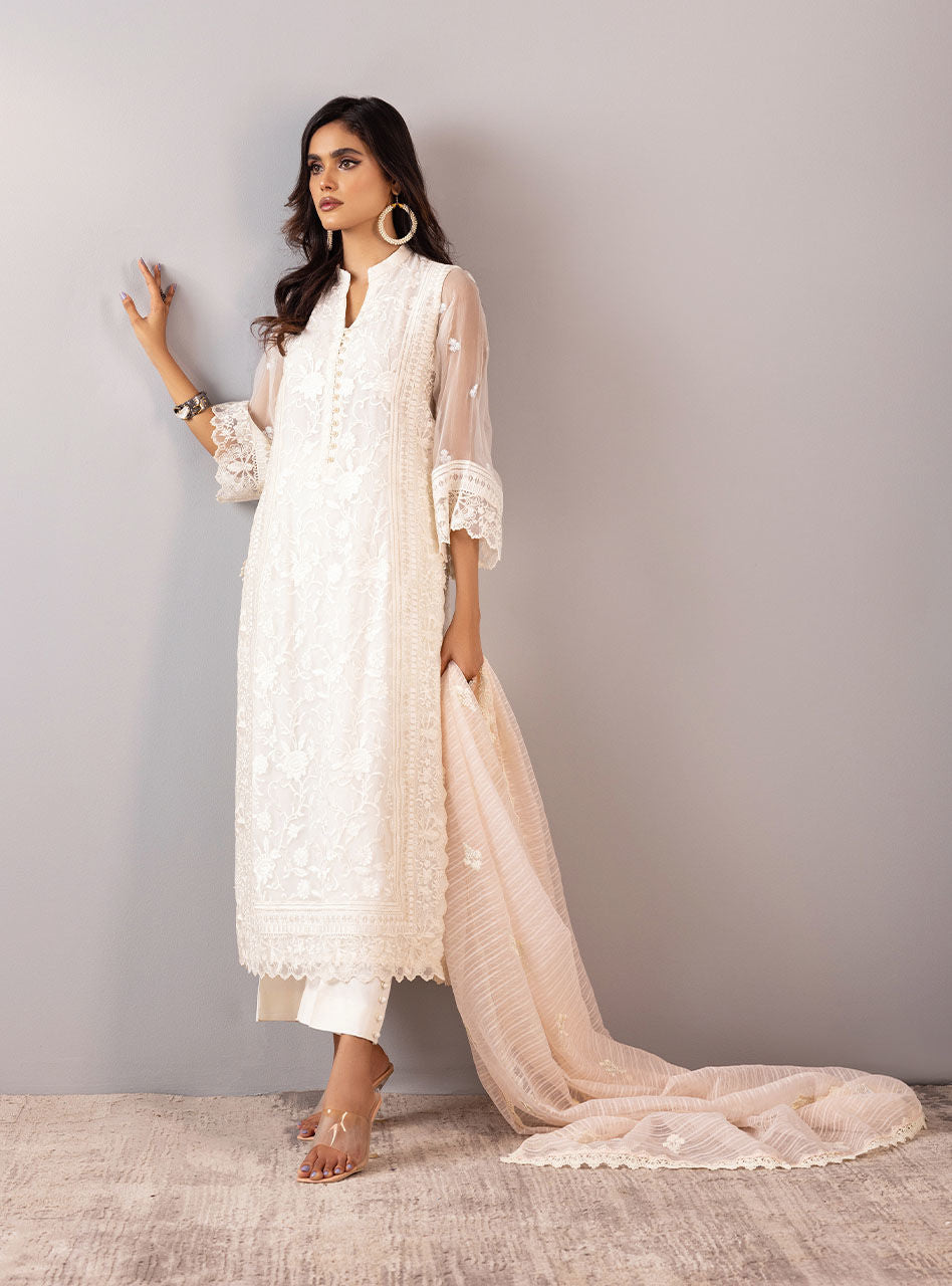 Zainab Chottani | Luxury Pret | WHITE FLORA