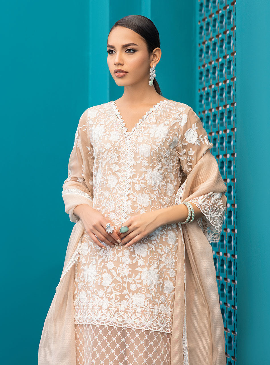 Zainab Chottani | Luxury Pret | BEIGE SHELL