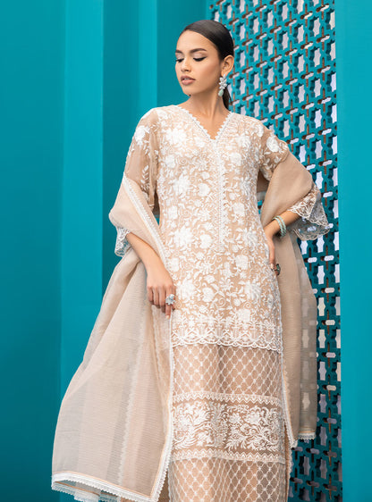 Zainab Chottani | Luxury Pret | BEIGE SHELL