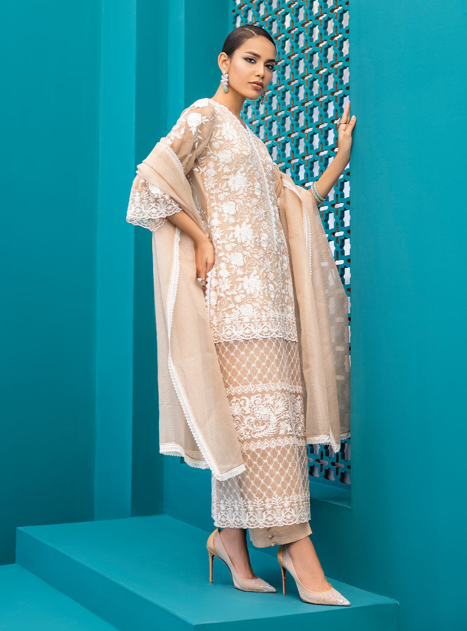 Zainab Chottani | Luxury Pret | BEIGE SHELL