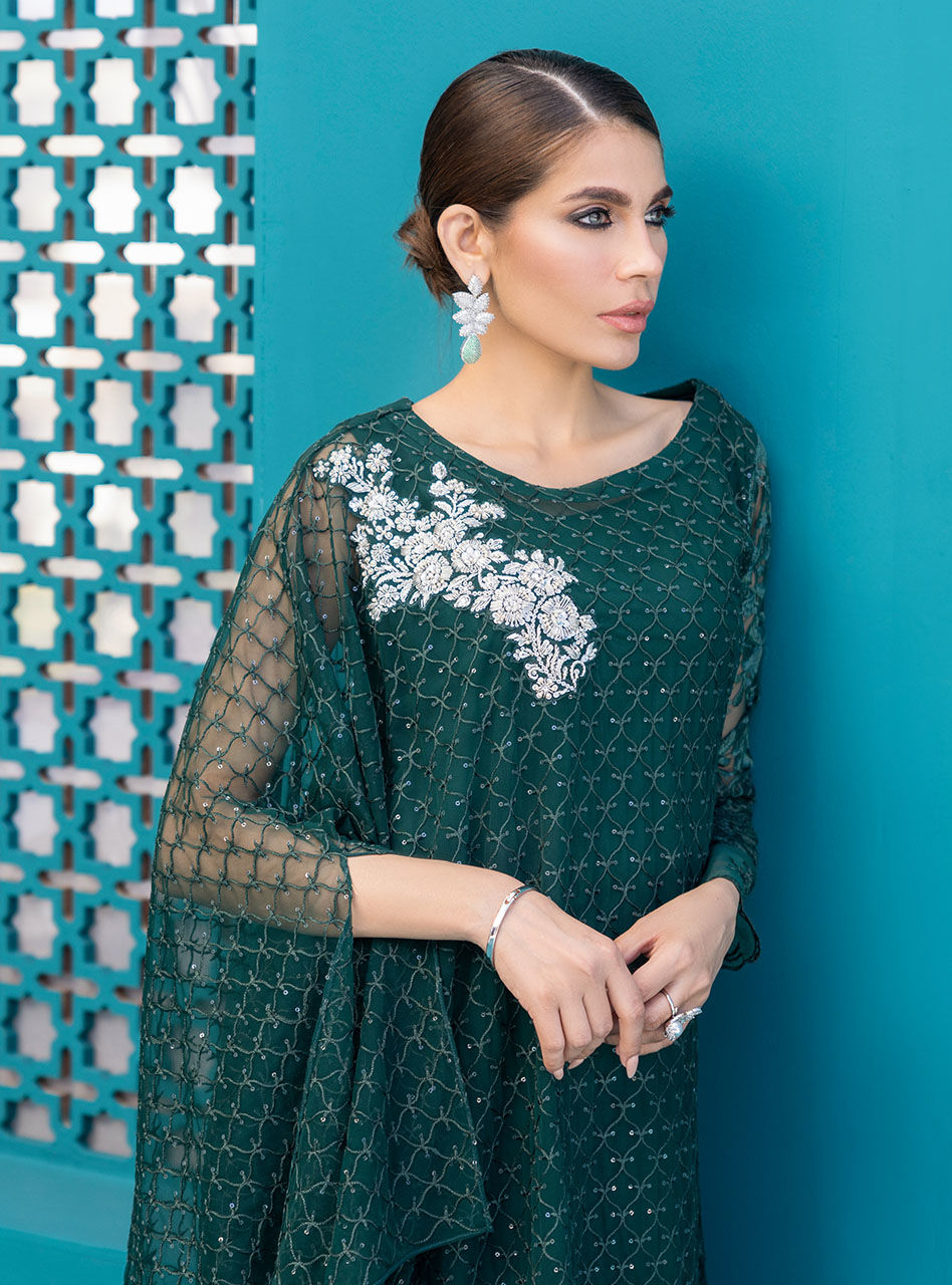 Zainab Chottani | Luxury Pret | EMERALD FRESCO