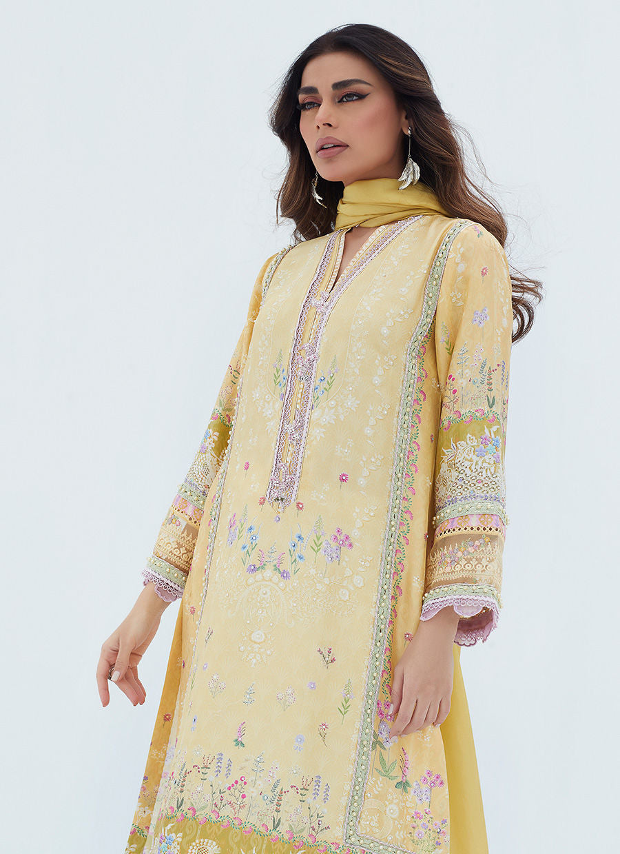 Farah Talib Aziz | Designer Picks 24 | LYMA LEMON SHIRT AND DUPATTA