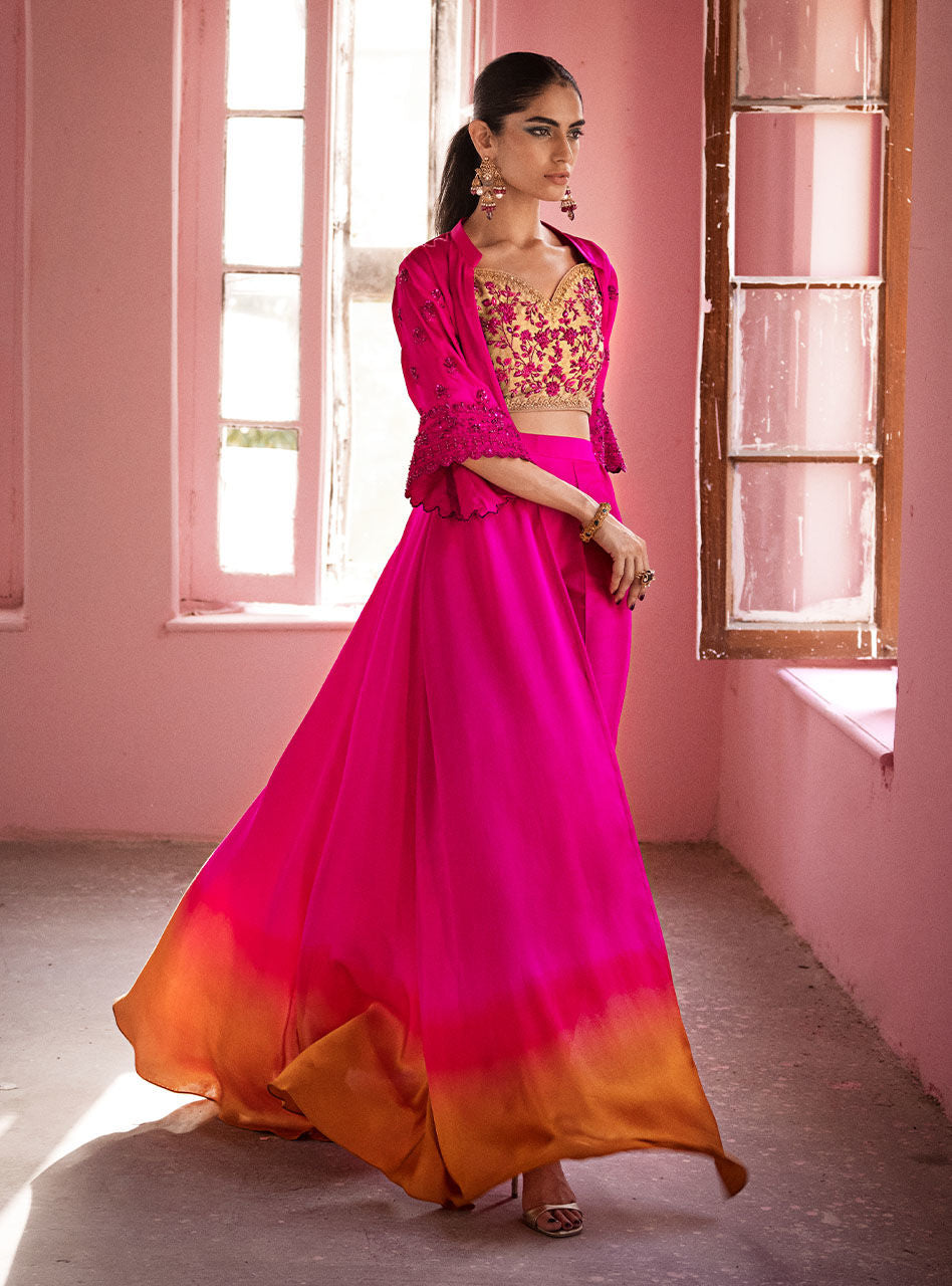 Zainab Chottani | Semi Formals | BLUSHING ROSEATTE