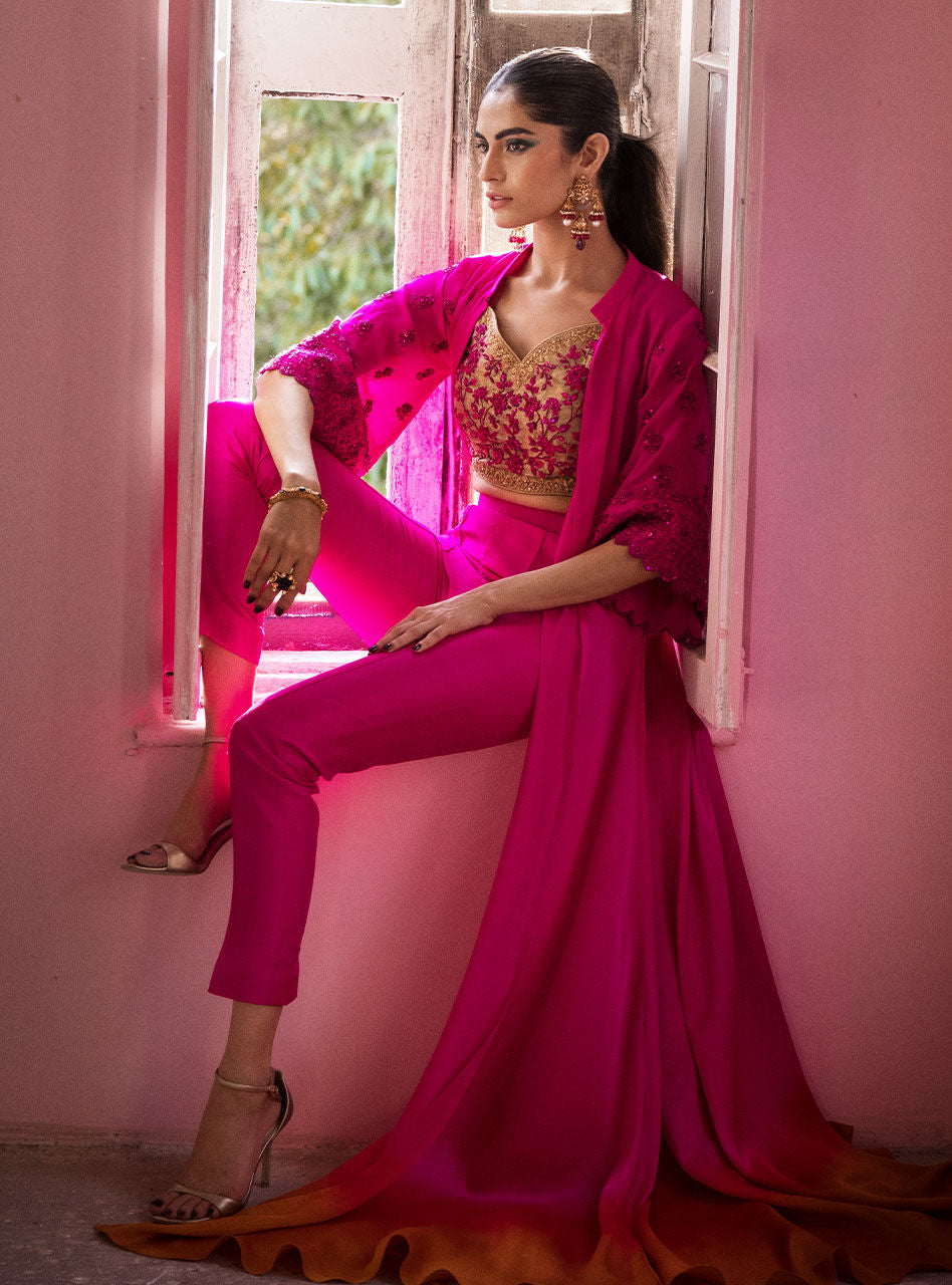 Zainab Chottani | Semi Formals | BLUSHING ROSEATTE