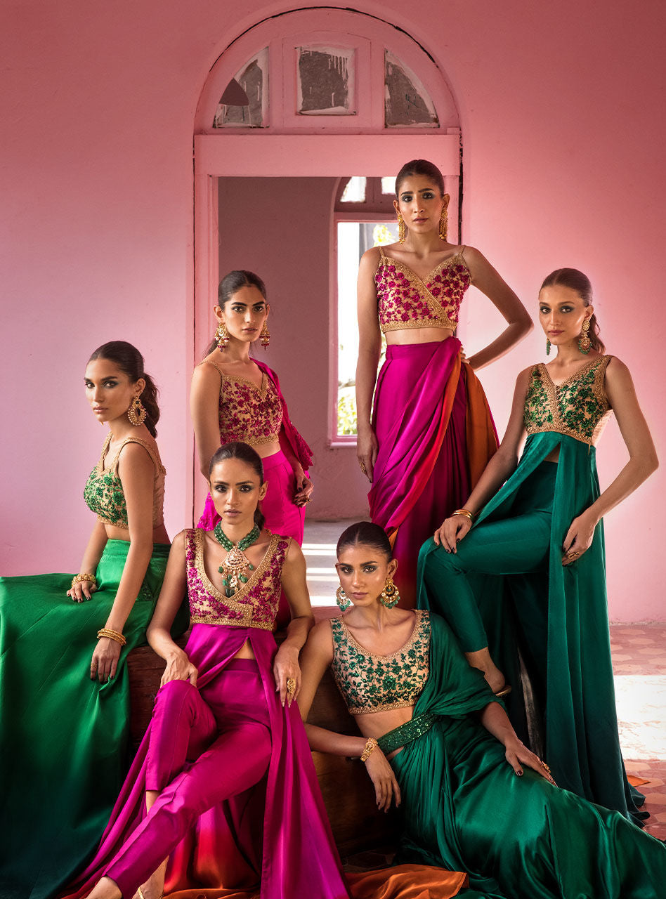 Zainab Chottani | Semi Formals | BLUSHING ROSEATTE