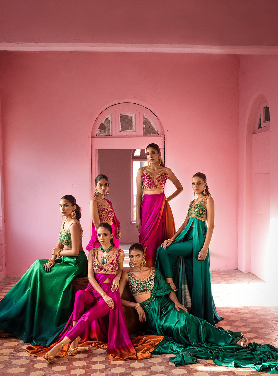 Zainab Chottani | Semi Formals | BLUSHING ROSEATTE