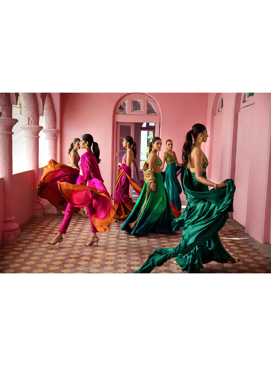 Zainab Chottani | Semi Formals | FUSCHIA QUARTS