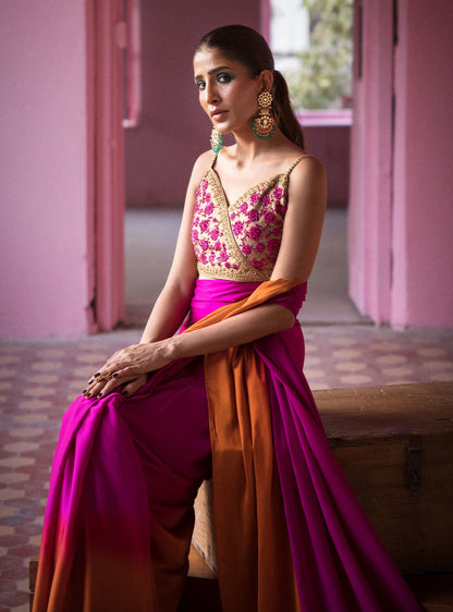 Zainab Chottani | Semi Formals | FUSCHIA QUARTS