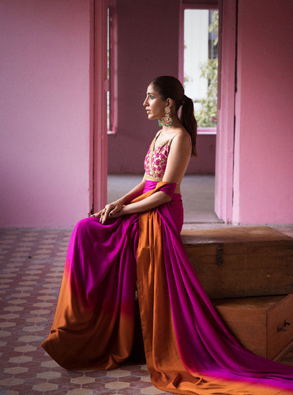 Zainab Chottani | Semi Formals | FUSCHIA QUARTS