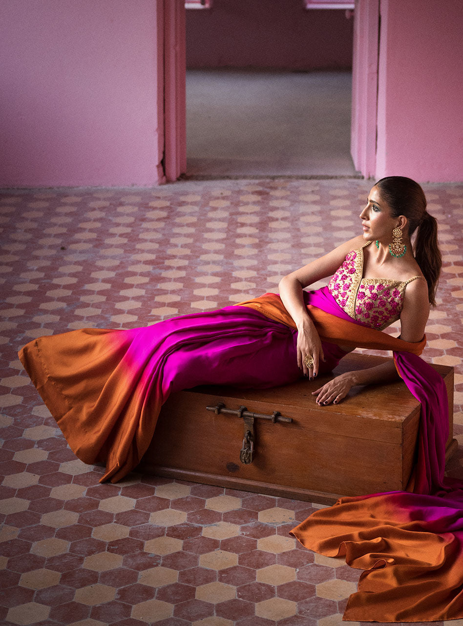 Zainab Chottani | Semi Formals | FUSCHIA QUARTS