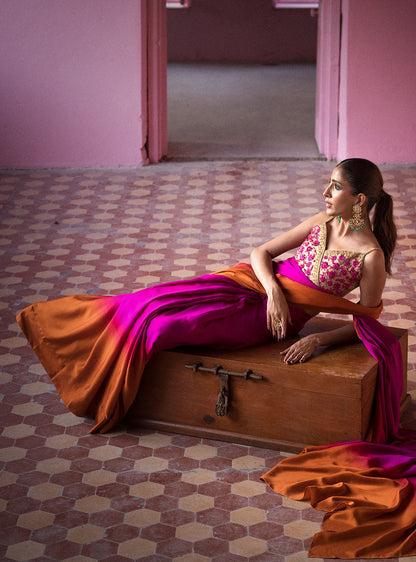 Zainab Chottani | Semi Formals | FUSCHIA QUARTS