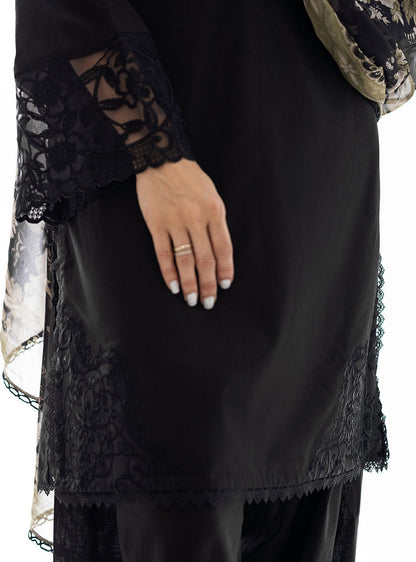Zainab Chottani | Casual Pret | CHARCOAL NOVA