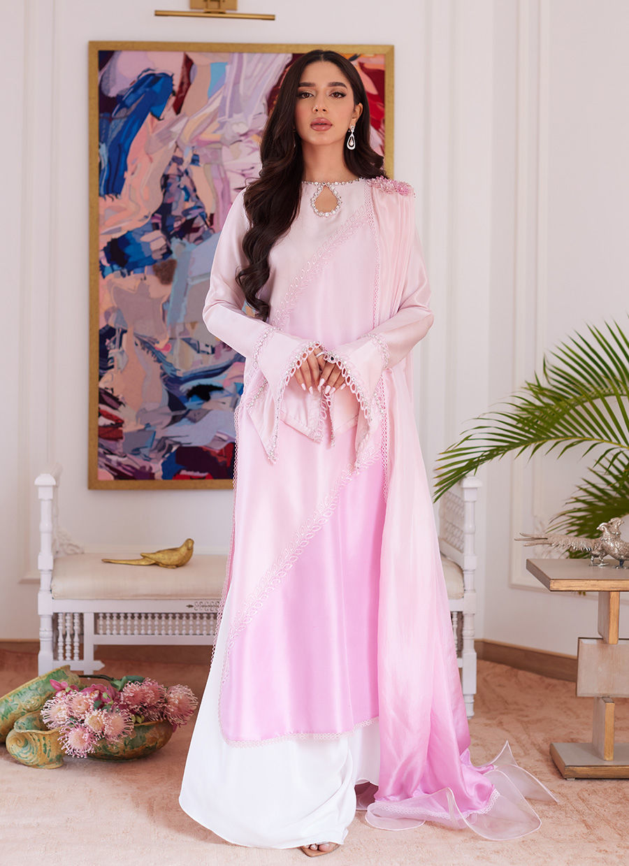 Farah Talib Aziz | Luna Eid Collection 24 | RELLIA BABY PINK