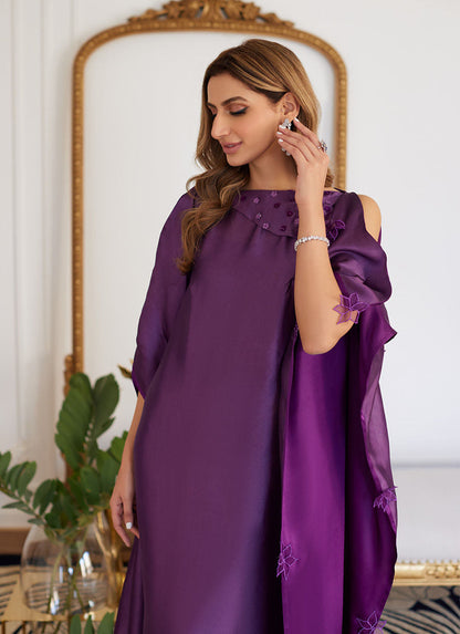 Farah Talib Aziz | Luna Eid Collection 24 | MAYLONE SPARKLING GRAPE