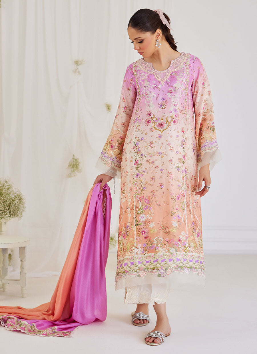 Farah Talib Aziz | Designer Picks 24 | MAURA OMBRE SHIRT AND DUPATTA