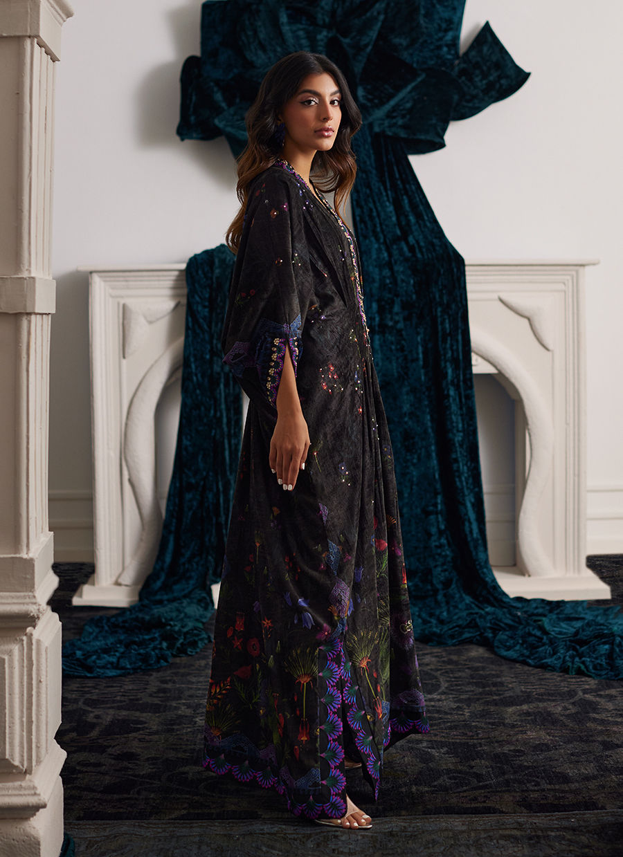 Farah Talib Aziz | Velvets The After Party | DIMA VELVET KAFTAN