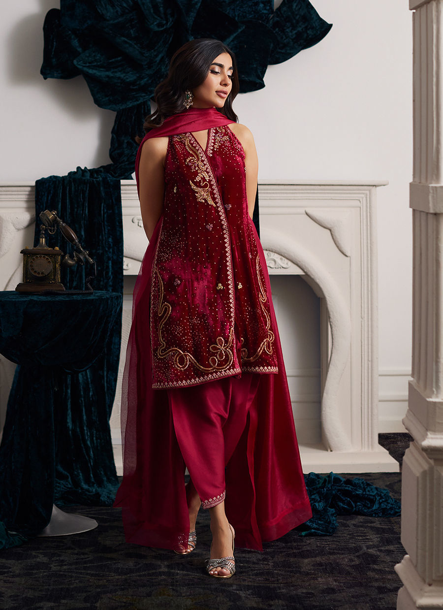 Farah Talib Aziz | Velvets The After Party | ISMAYA SHIRT AND DUPATTA