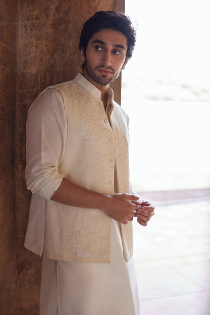 Pakistani Menswear | Qalamkar | BQ-02(waistcoat)