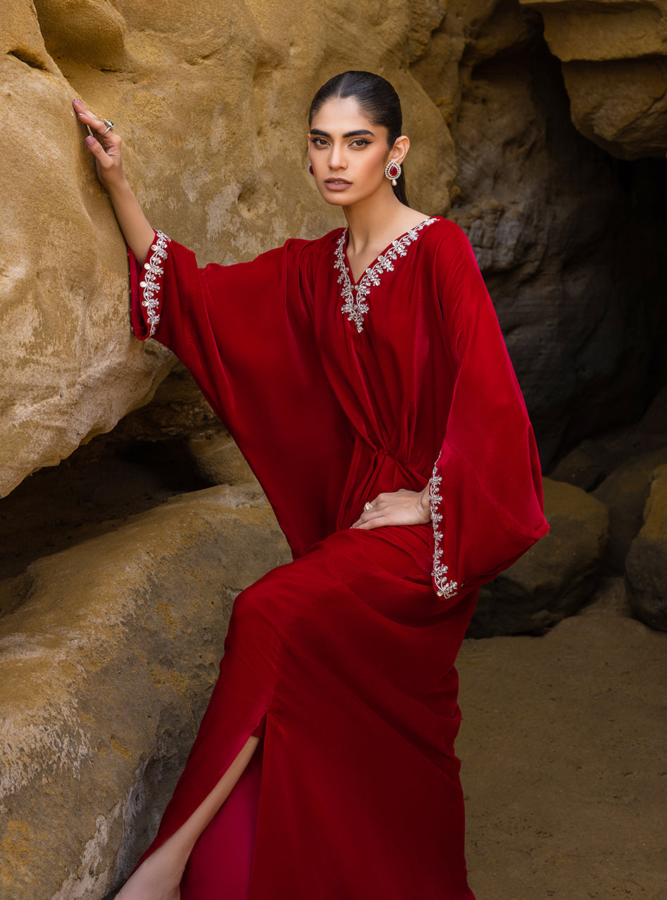 Zainab Chottani | Luxury Pret | CAPRI RED