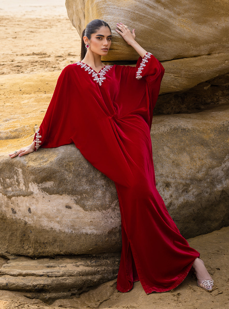 Zainab Chottani | Luxury Pret | CAPRI RED