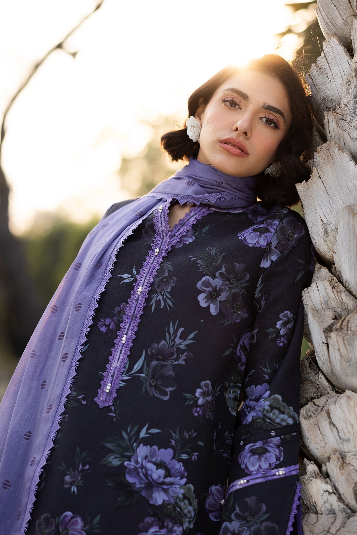 Alizeh | Sheen Lawn Prints 25 | AF-PL-6028-Bluebell