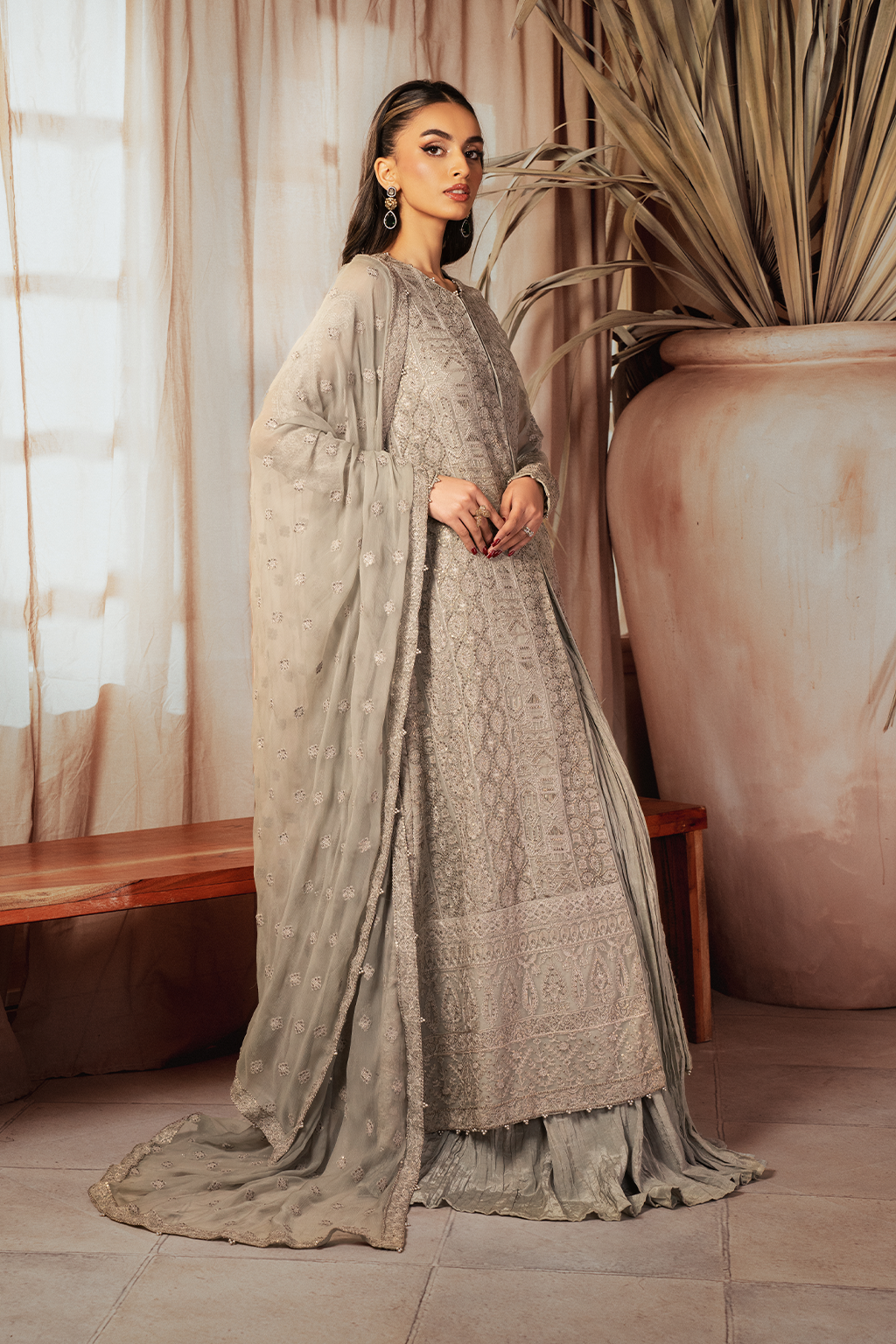Iznik | Chiffonkari Formals | ICK-08 Embroidered Chiffon