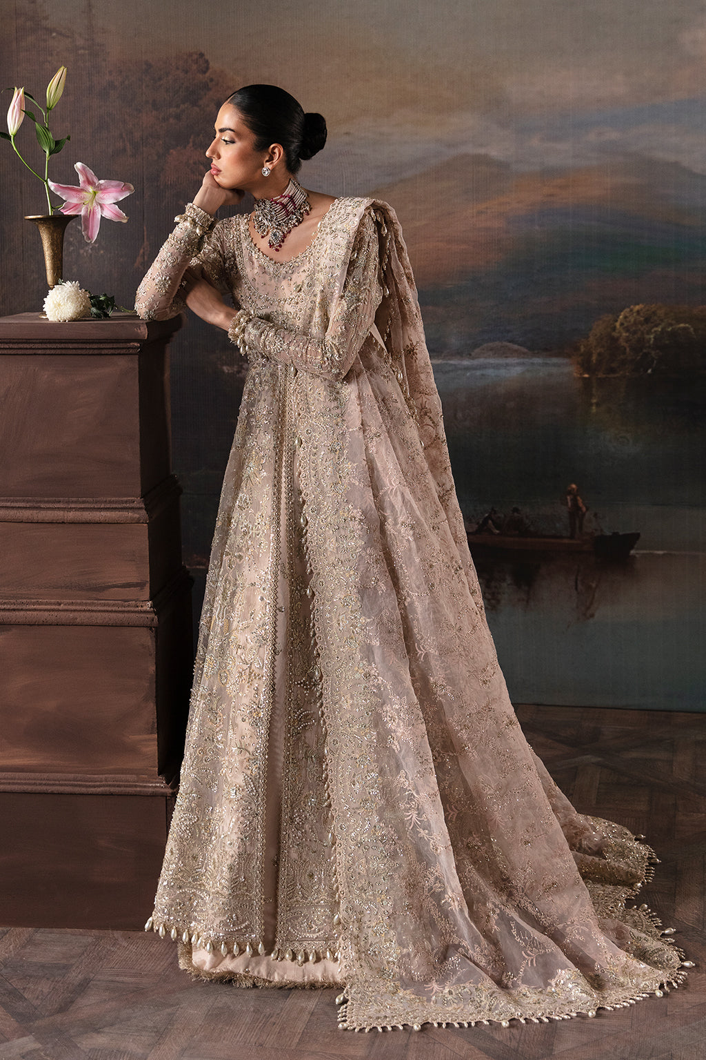 Afrozeh-The Brides Wedding Formal 3Pc Suit AFB-V1-02 Clara - Riwayat-e-khas