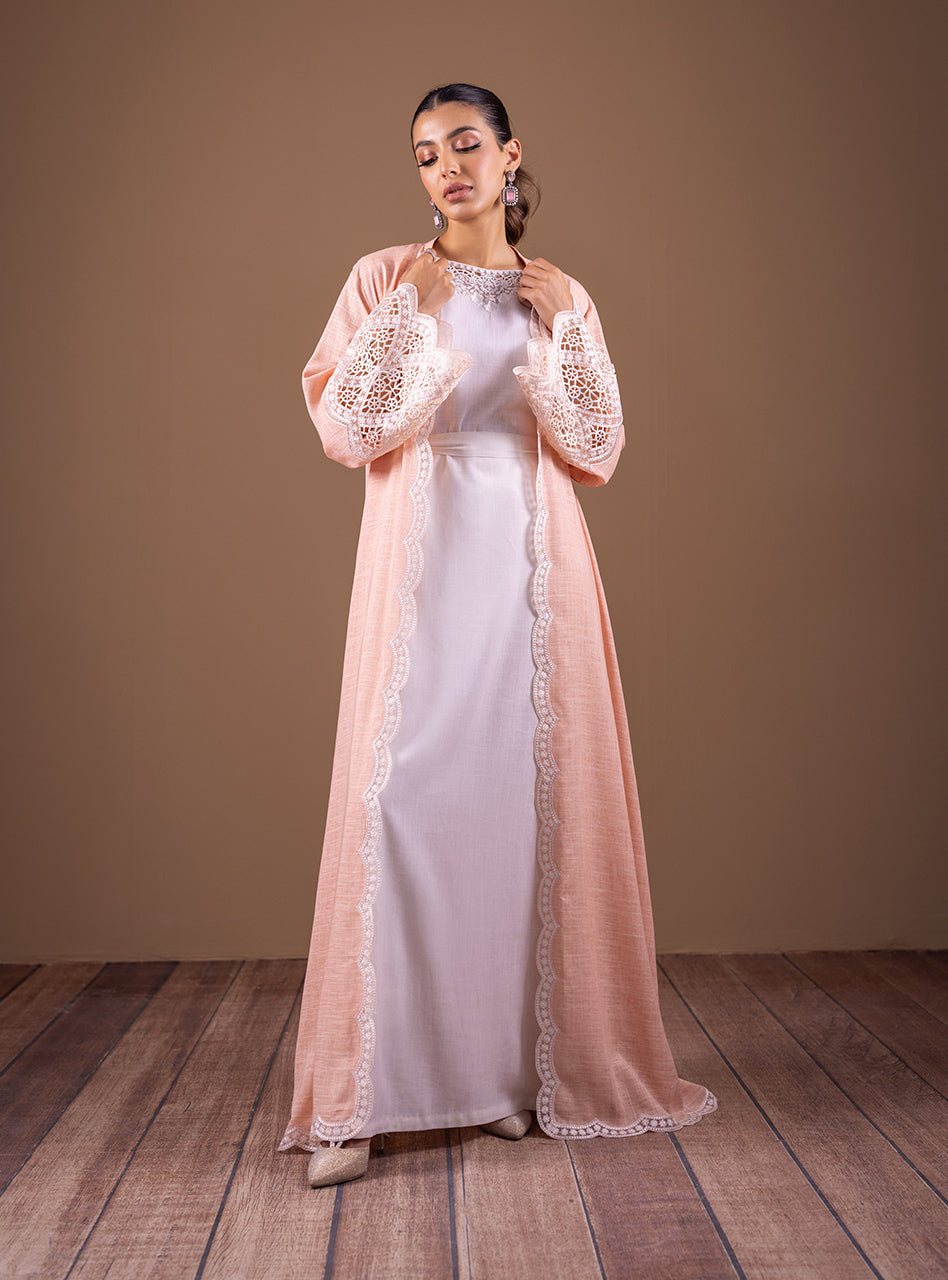 Zainab Chottani | Semi Formals | PEACH OPULENCE