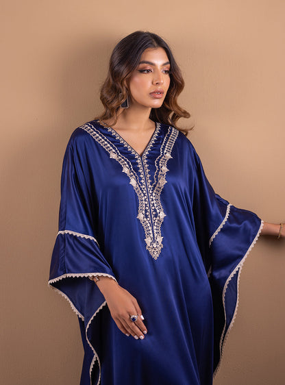 Zainab Chottani | Semi Formals | DEEP BLUE BLOSSOM
