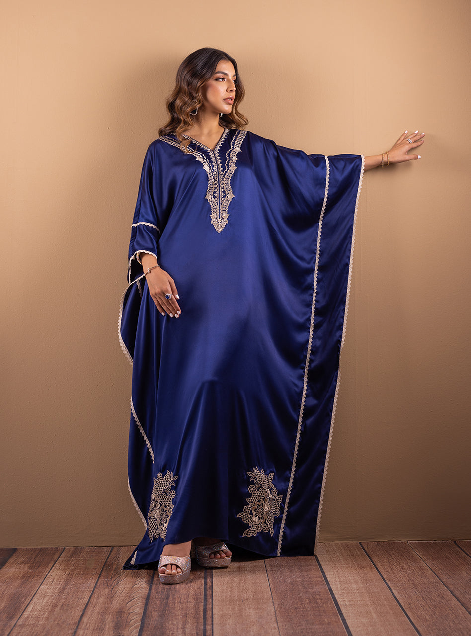 Zainab Chottani | Semi Formals | DEEP BLUE BLOSSOM