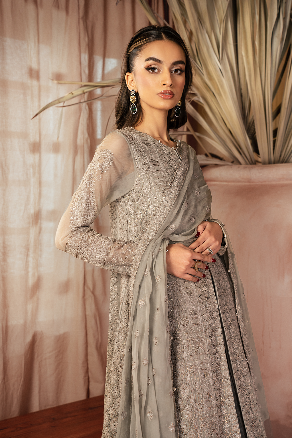 Iznik | Chiffonkari Formals | ICK-08 Embroidered Chiffon