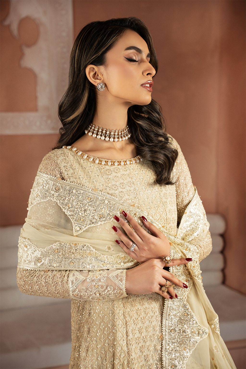 Iznik | Chiffonkari Formals | ICK-06 Embroidered Chiffon