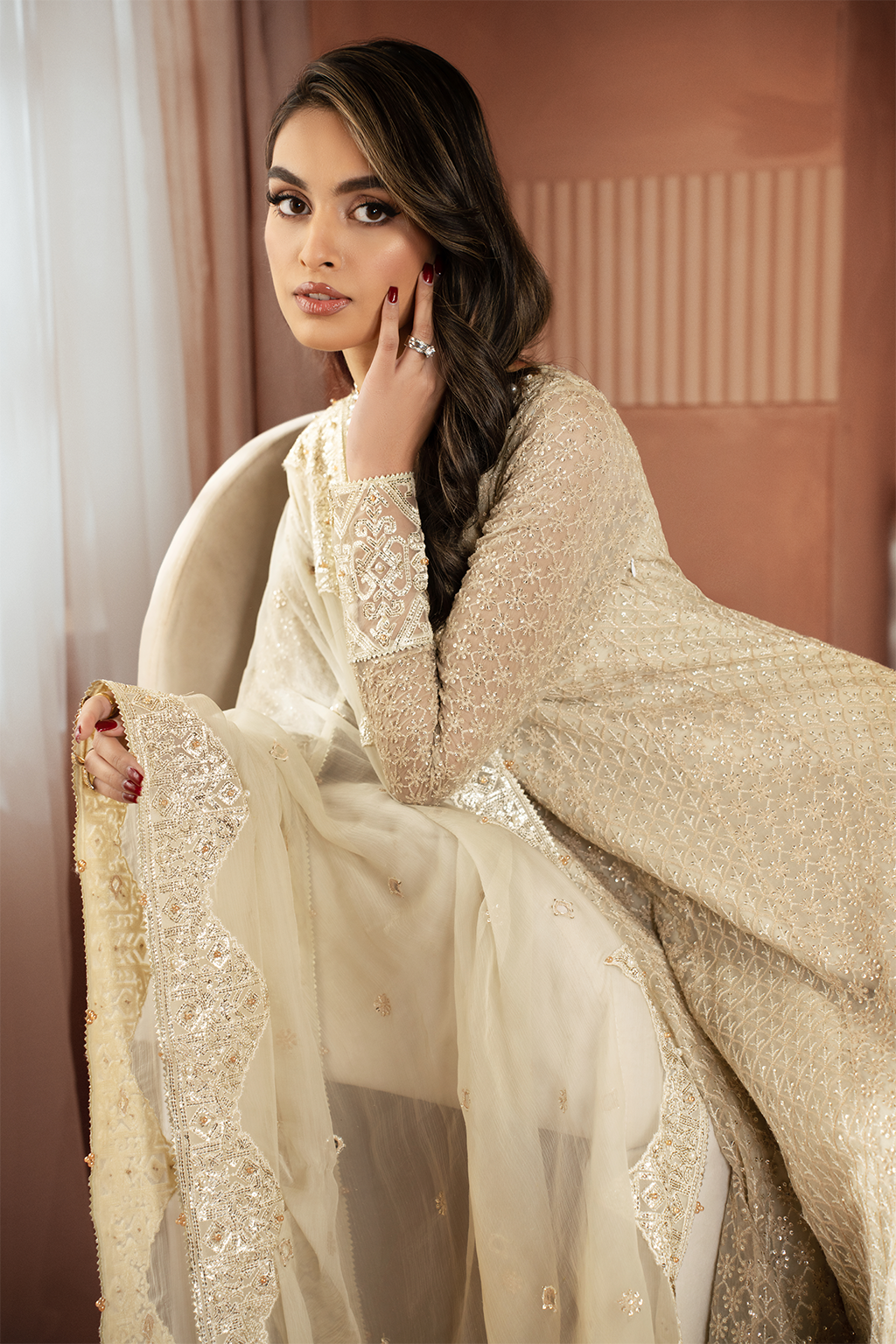 Iznik | Chiffonkari Formals | ICK-06 Embroidered Chiffon